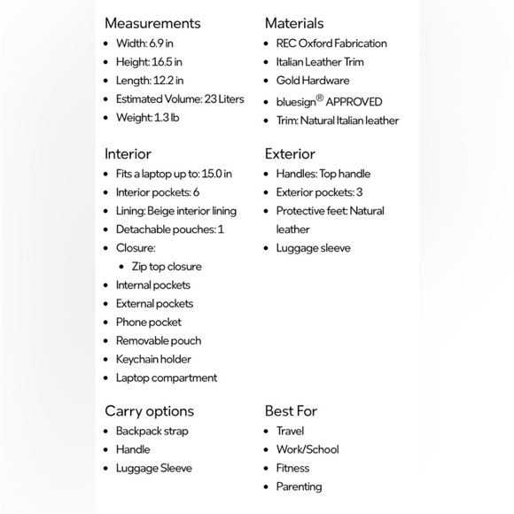 NWT MZ Wallace Metro Backpack Deluxe, Buff - Picture 4 of 8